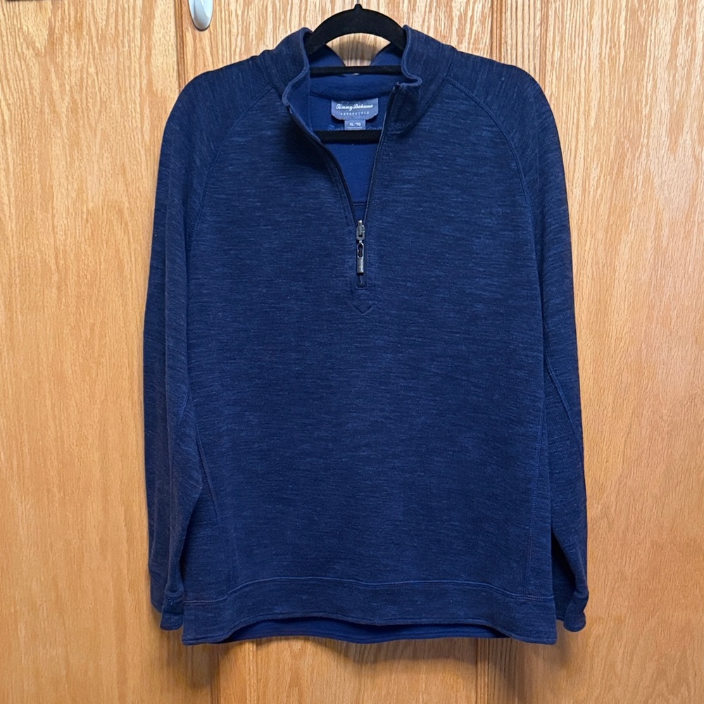 Tommy Bahama Reversible Men's Navy 1/4 Zip-Up